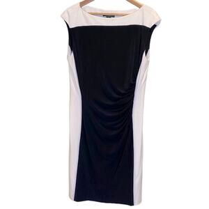 Lauren Ralph Lauren Black and White Midi Dress